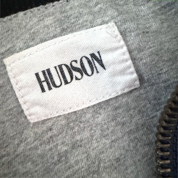 HUDSON Girls Chambray Denim Floral Rose Embroidered Bomber Boho Moto Jacket S 6 - Picture 4 of 6